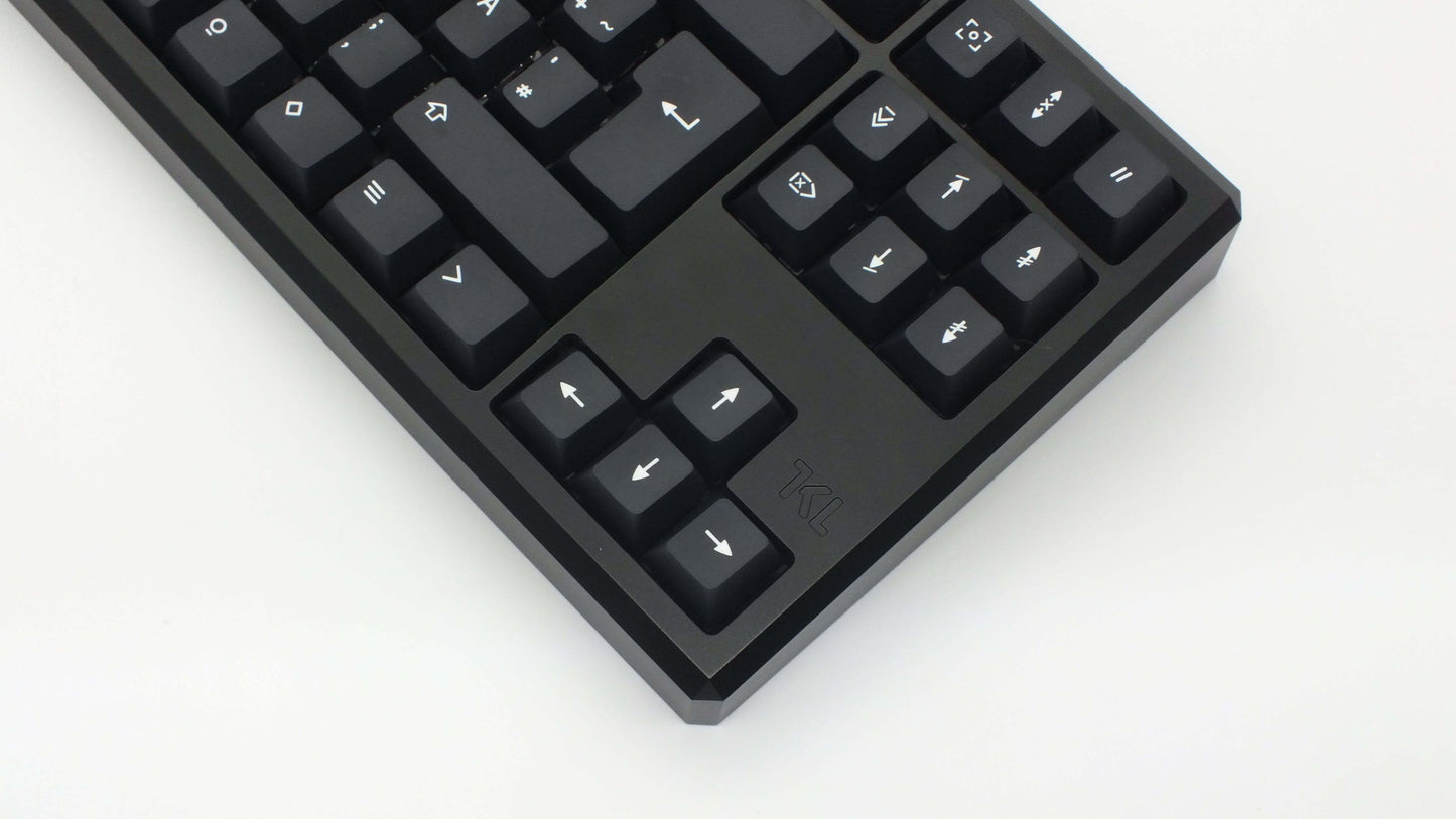 The Teleport Teleport Keycaps (ISO DE - ANSI DE) - SIMVEL White on Black