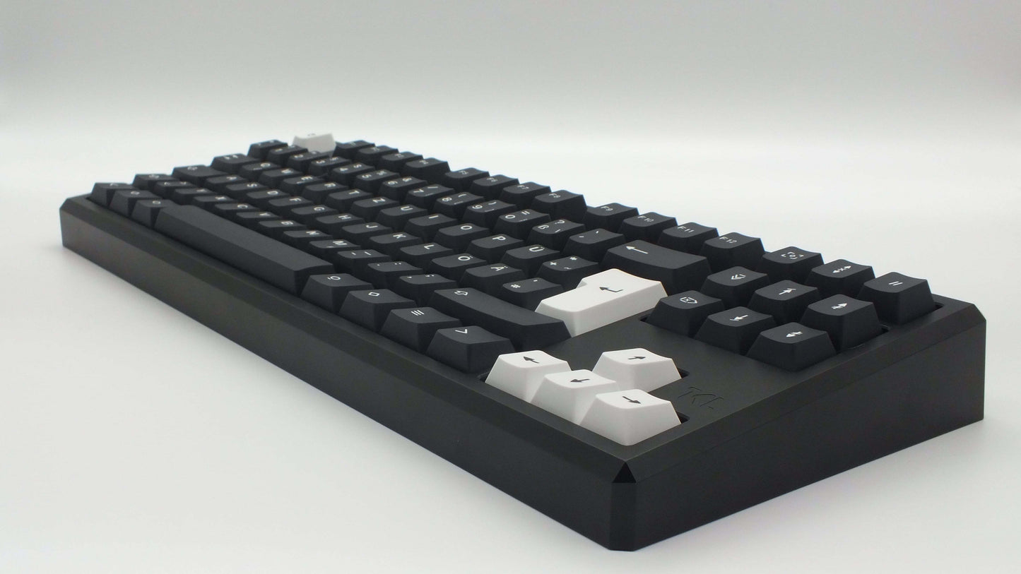 The Teleport Teleport Keycaps (ISO DE - ANSI DE) - SIMVEL White on Black