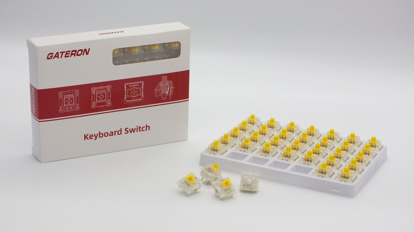 The Teleport Gateron G Pro Yellow Switches 35 Stück