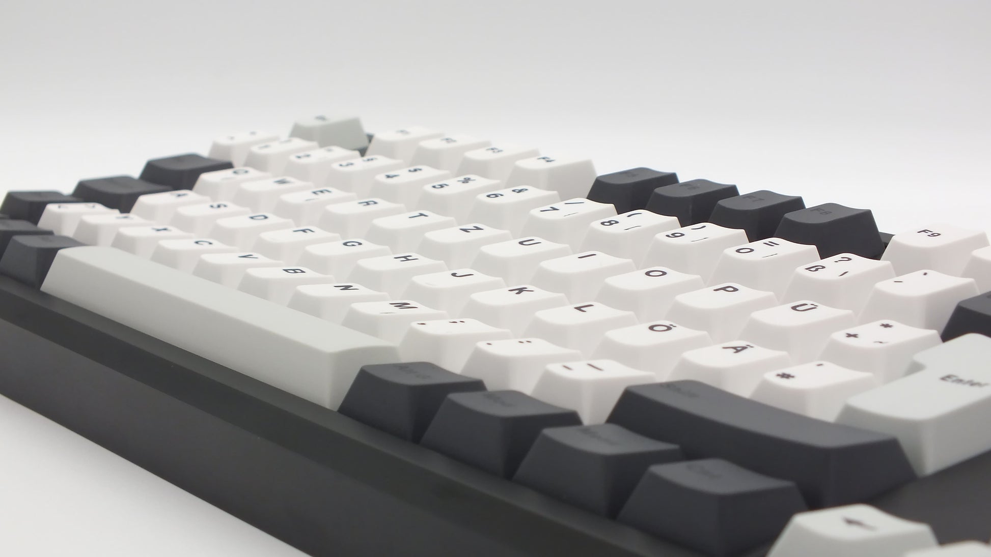 The Teleport Teleport Keycaps (ISO DE - ANSI DE) Full Set Black Piebald