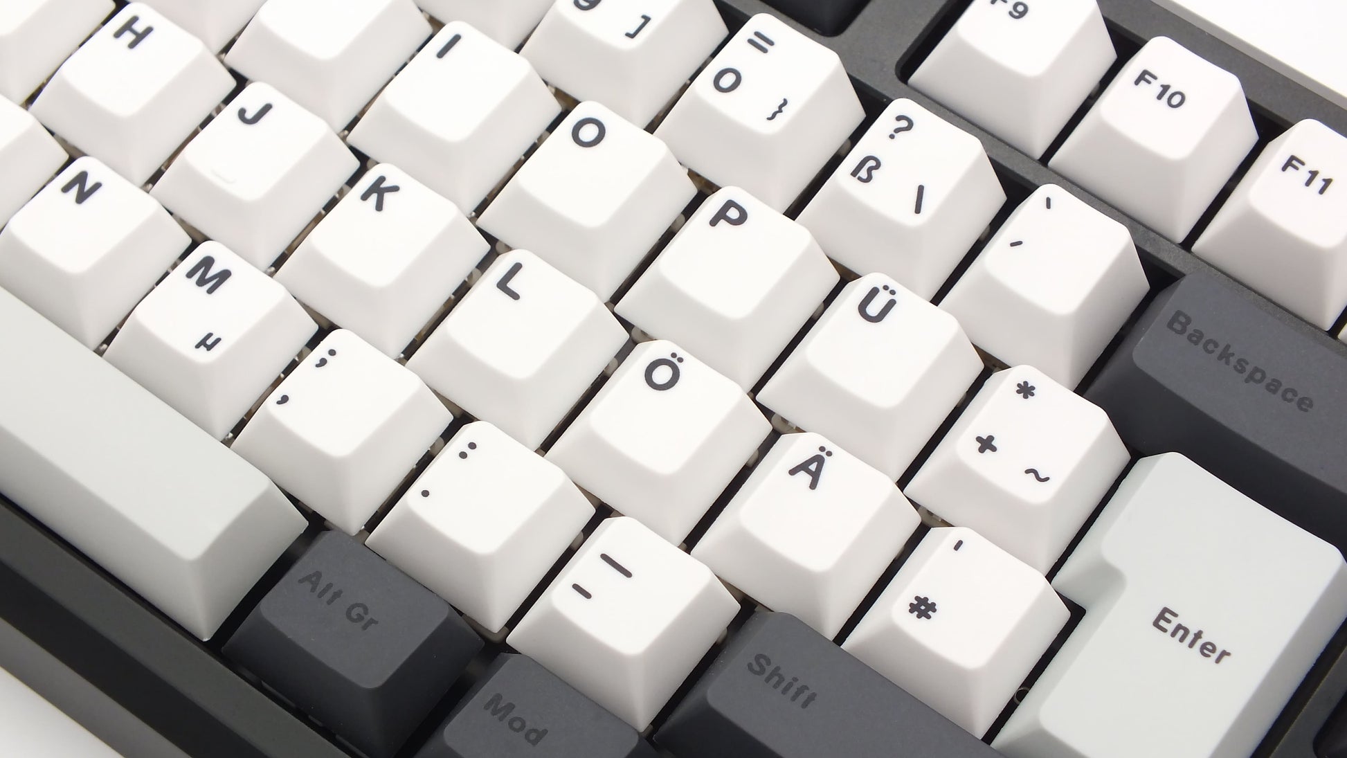 The Teleport Teleport Keycaps (ISO DE - ANSI DE) Full Set Black Piebald