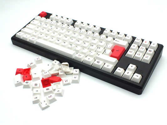 The Teleport Teleport Keycaps (ISO DE - ANSI DE) ANVIL WHITE Edition  [Limited]