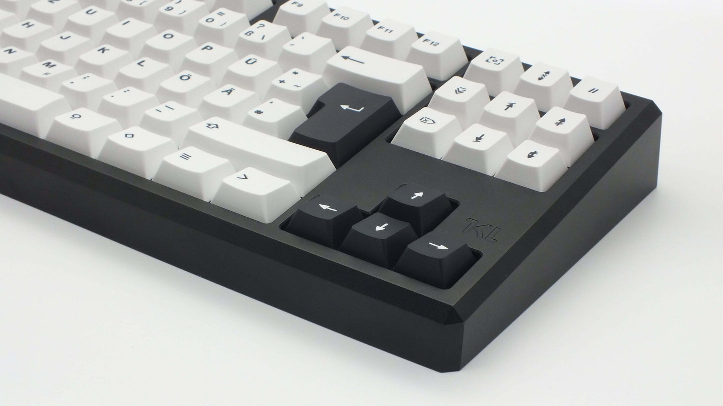 The Teleport Teleport Keycaps (ISO DE - ANSI DE) - SIMVEL Black on White