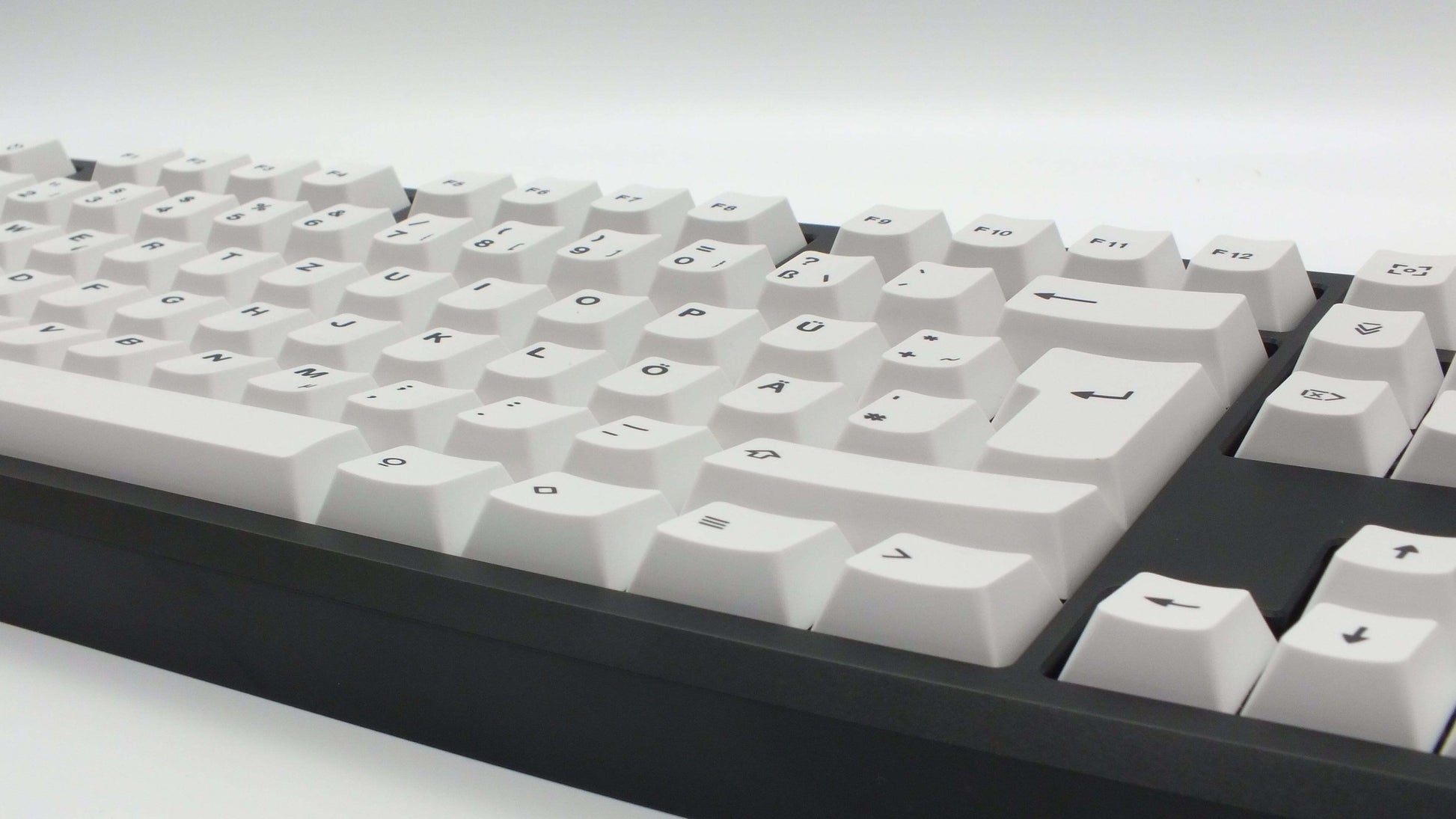 The Teleport Teleport Keycaps (ISO DE - ANSI DE) - SIMVEL Black on White