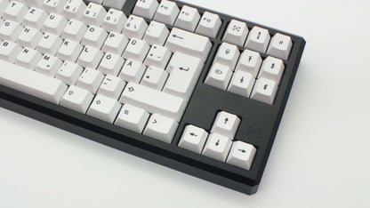 The Teleport Teleport Keycaps (ISO DE - ANSI DE) - SIMVEL Black on White