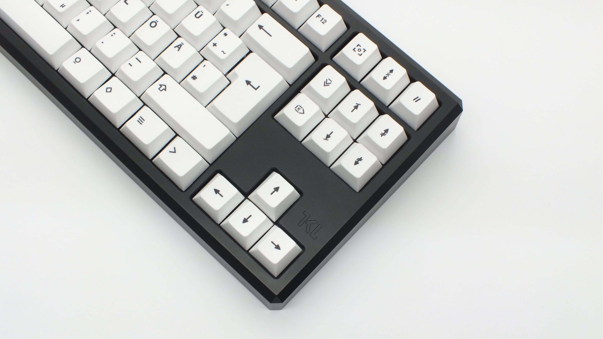 The Teleport Teleport Keycaps (ISO DE - ANSI DE) - SIMVEL Black on White