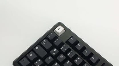 The Teleport Teleport Keycaps (ISO DE - ANSI DE) - SIMVEL White on Black