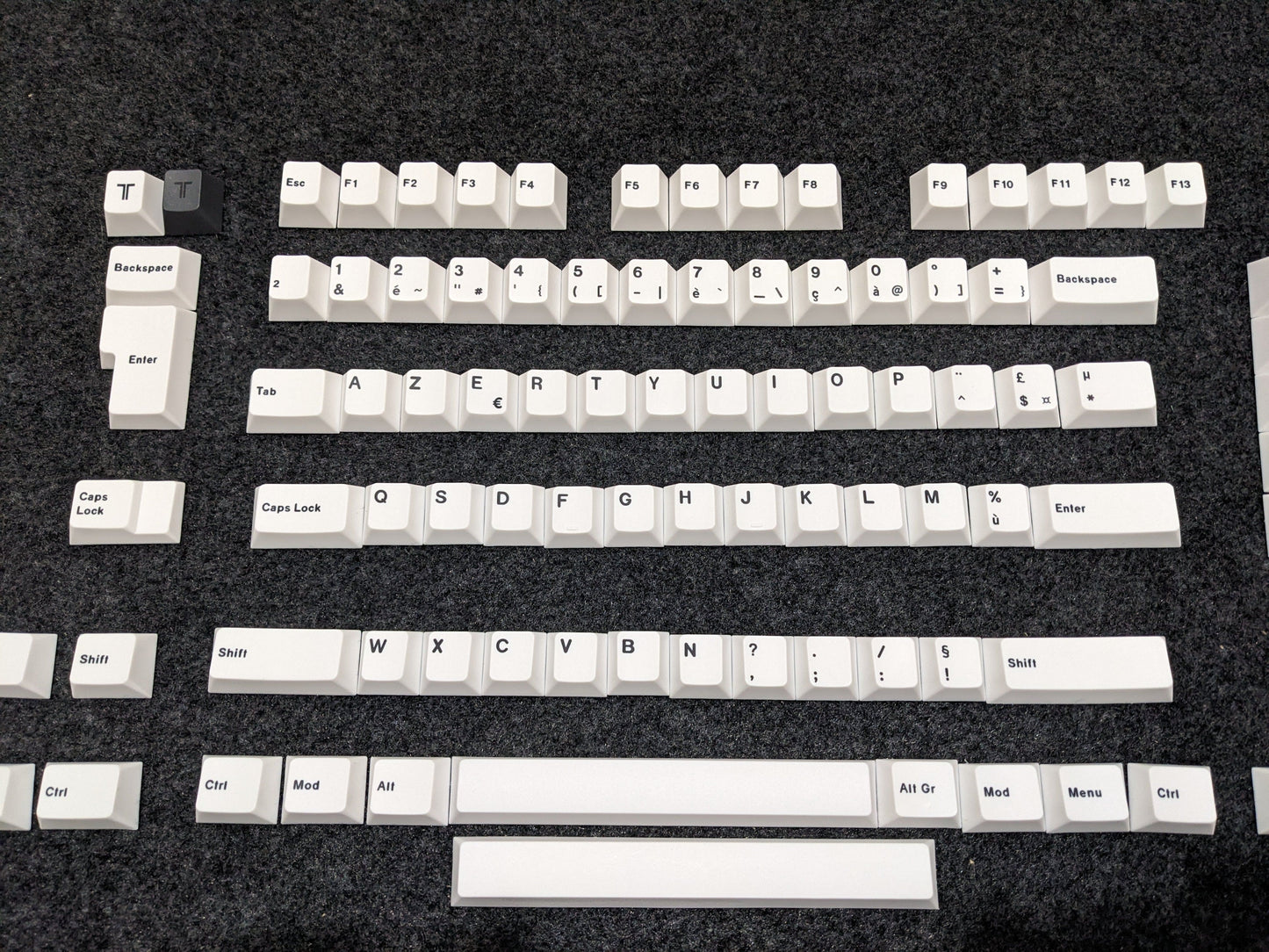 Teleport Keycaps (ISO FR - ANSI FR) Full Set White