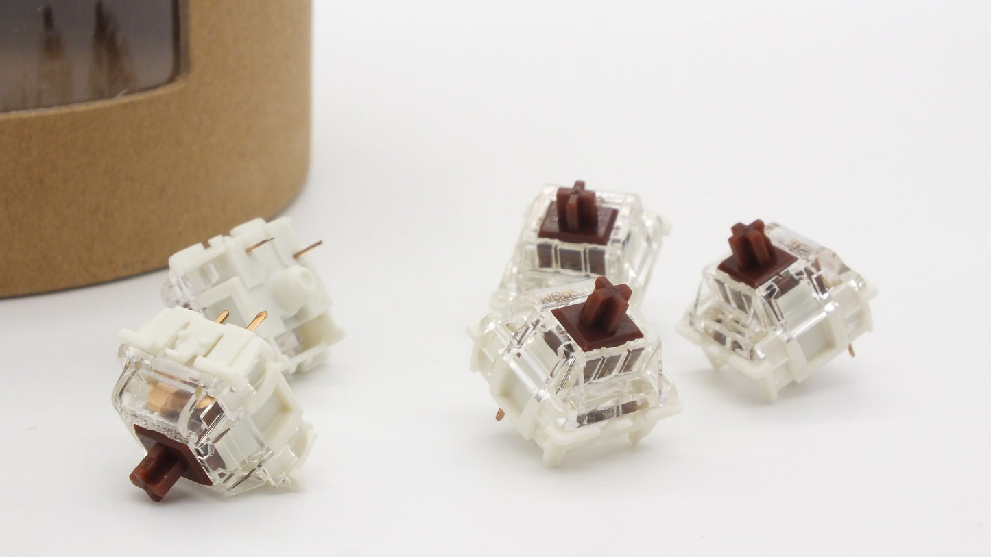 The Teleport 90 oder 110 Gateron Switches nach Wahl inkl. Teleport Switch Box G Pro 2.0 Brown / 110 Stück