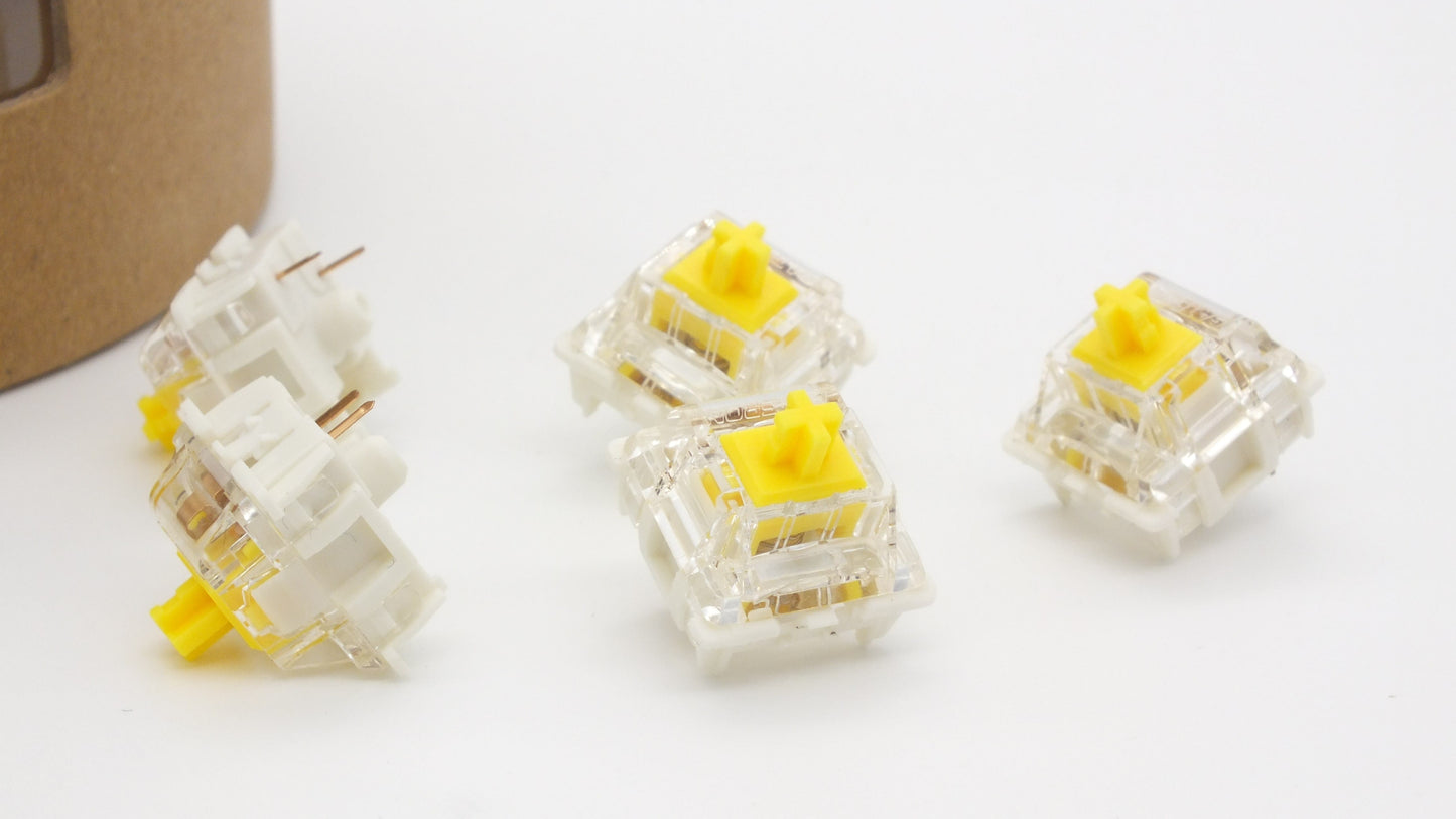 The Teleport 90 oder 110 Gateron Switches nach Wahl inkl. Teleport Switch Box G Pro 2.0 Yellow / 110 Stück