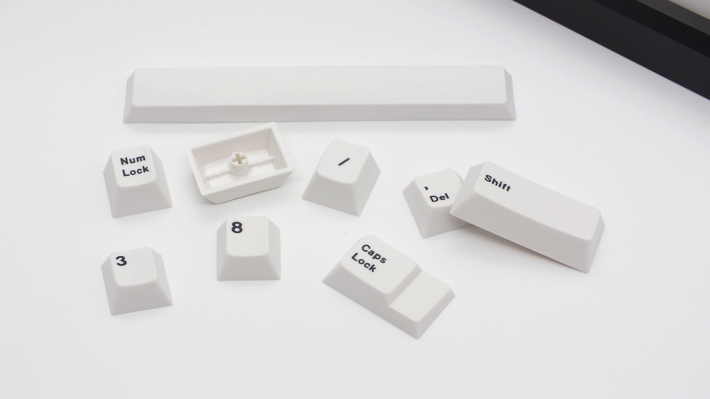 The Teleport Teleport Keycaps (ISO DE - ANSI DE) Basis Set White