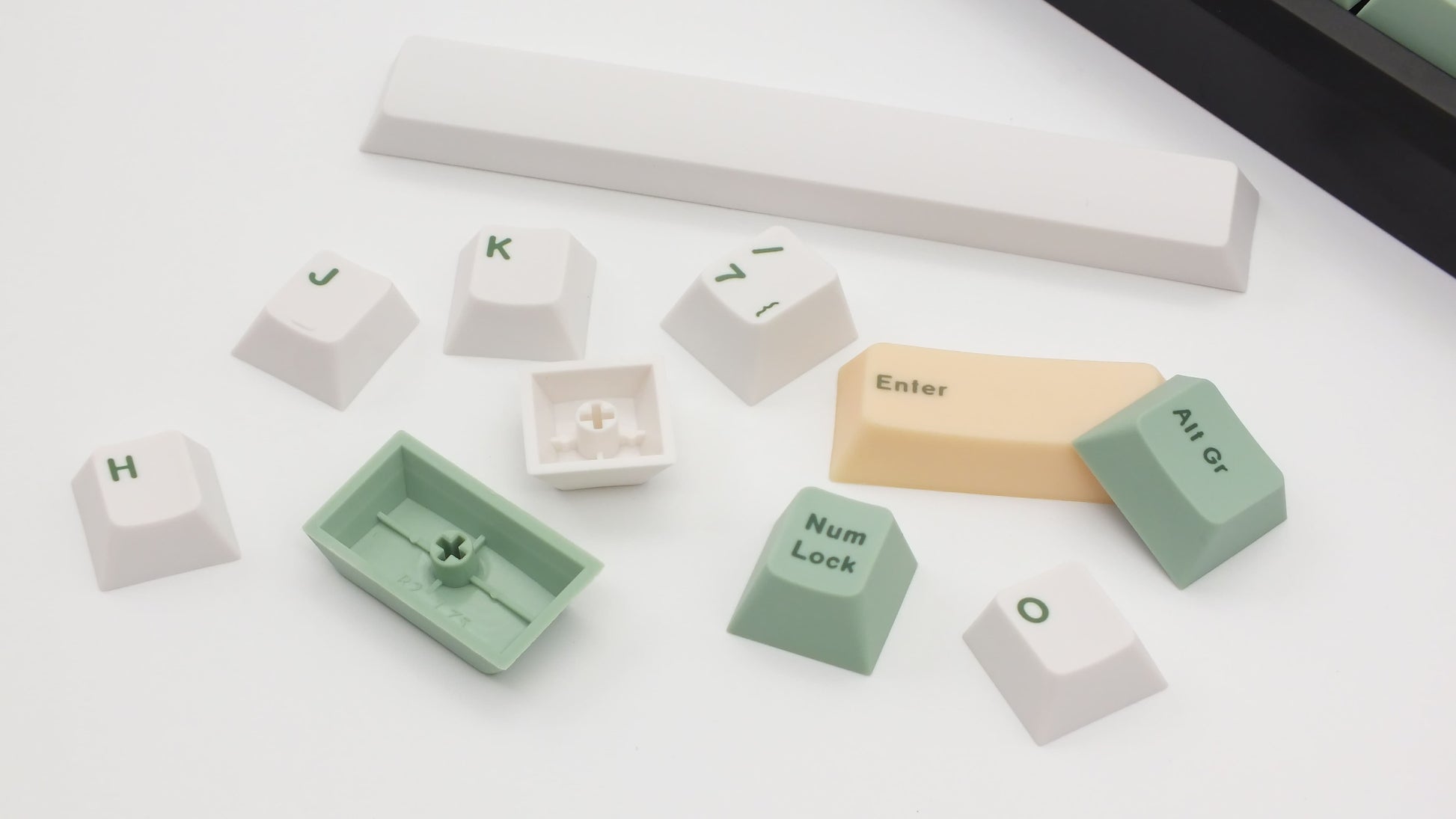 The Teleport Teleport Keycaps (ISO DE - ANSI DE) Full Set Green Delight