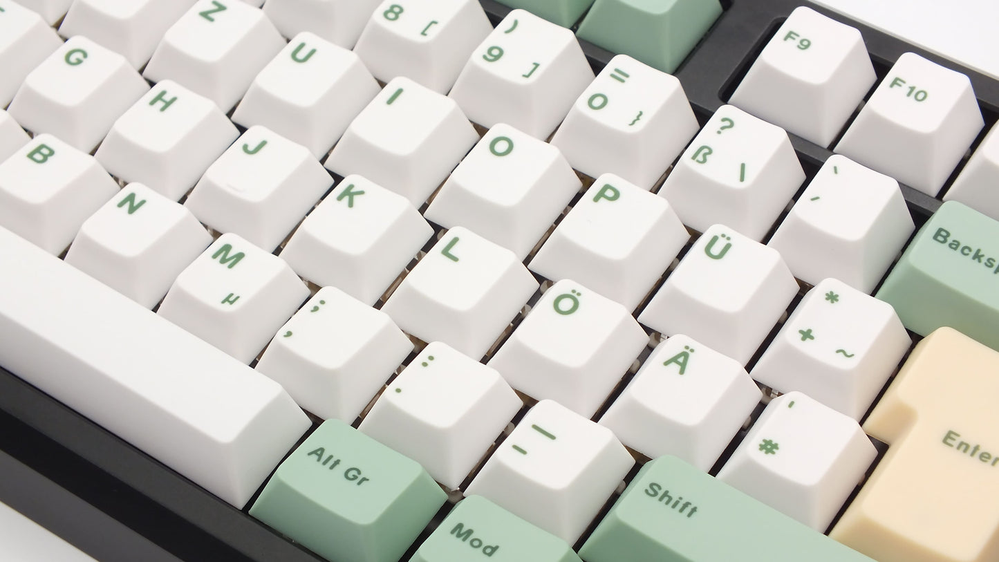 The Teleport Teleport Keycaps (ISO DE - ANSI DE) Full Set Green Delight