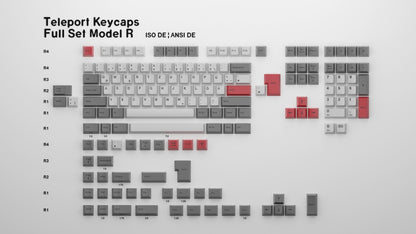 The Teleport Teleport Keycaps (ISO DE - ANSI DE) Full Set Model R